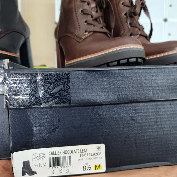 2x Brand New Never Worn.. Naturalizer Callie Leather Boots Wmns 8.5 - Picture 13 of 17